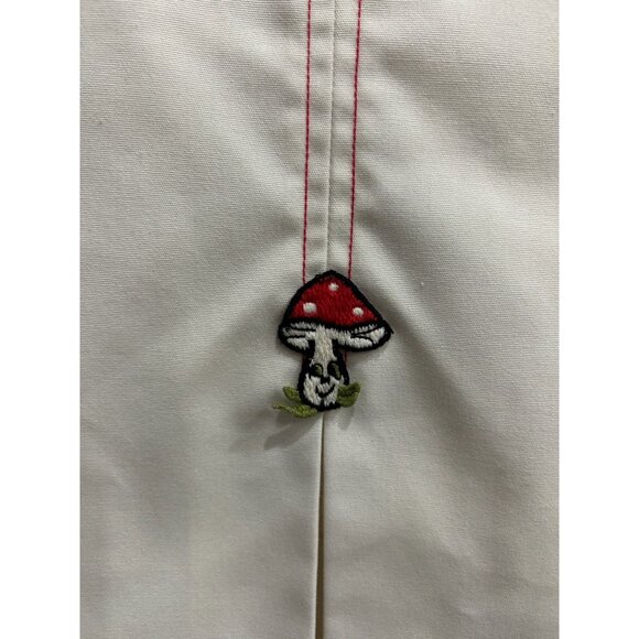 Vintage Harburt Elastic Waist Pull On Skort Cream Sz 6 Front Slits Mushroom - Picture 4 of 10